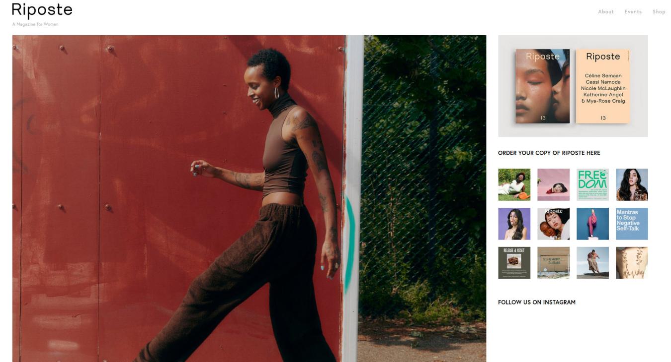 Riposte, magazine for woman